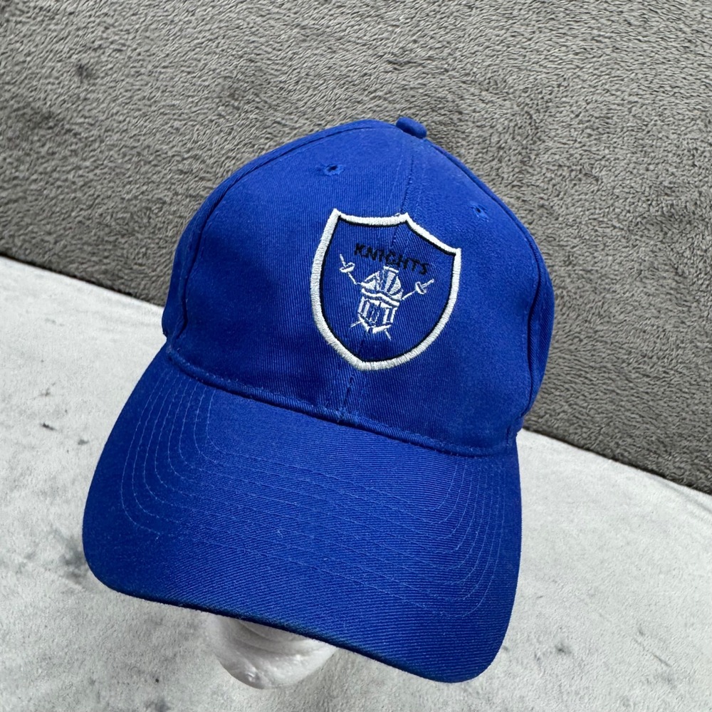 Otto Cap Royal Blue Knights Shield Embroidered Baseball Hat‎ A1BCTSLP Mens OSFM